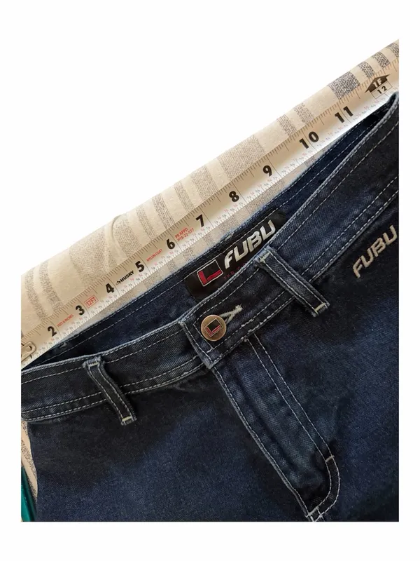 FUBU Navy Denim Cargo Shorts with Side Pocket - Image 3