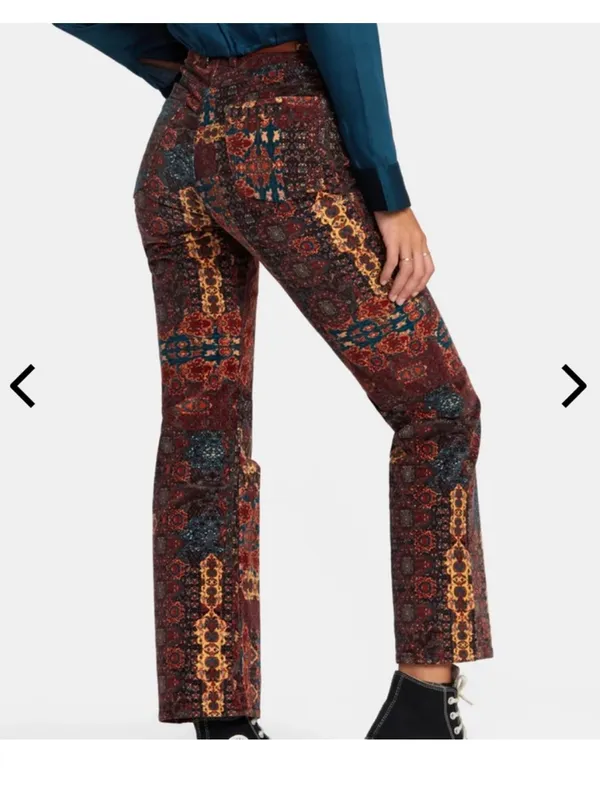 $90 NWOT RVCA Groove High Rise Casual Corduroy Pants 27 - Image 2