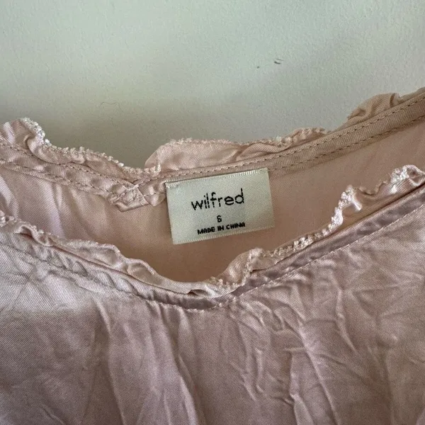 Aritzia Wilfred Millie Slip Dress Rose Quartz - Image 7