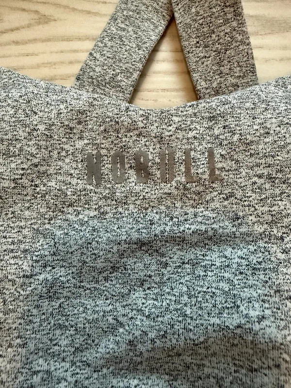 Nobull Women’s Plush Heather Cross-Back Sports Bra - Image 2