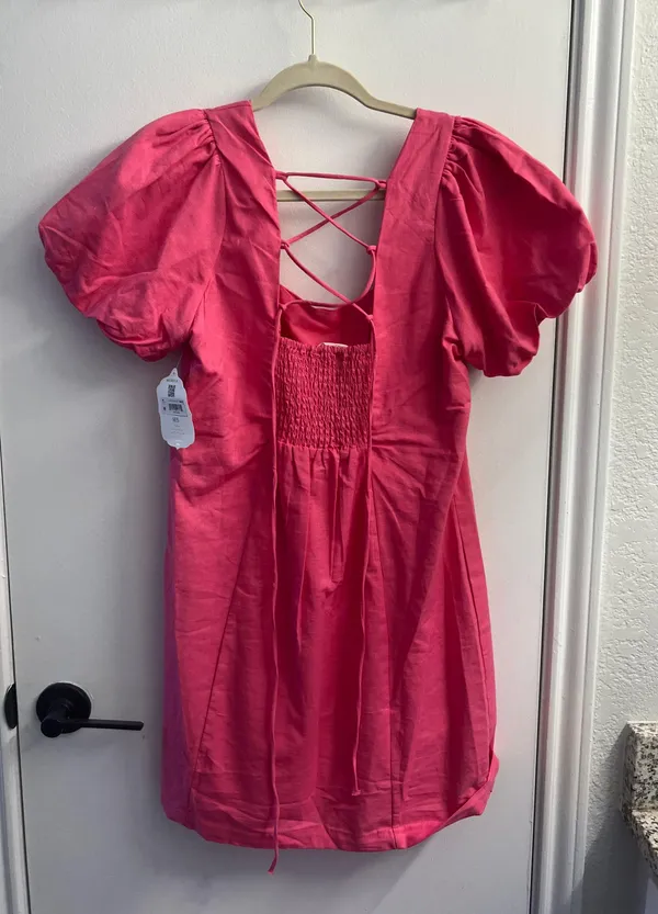Altar'd State NWT Pink Mini Dress - Image 4
