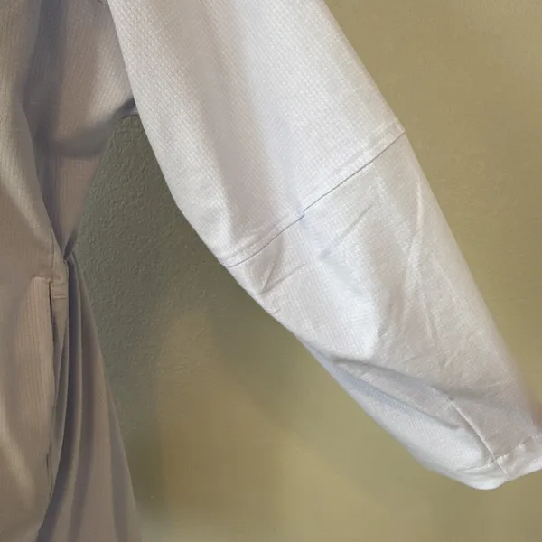 Lululemon Womens WovenAir‎ Snap Button Front Dress Size 4 Heathered Pastel Blue - Image 4