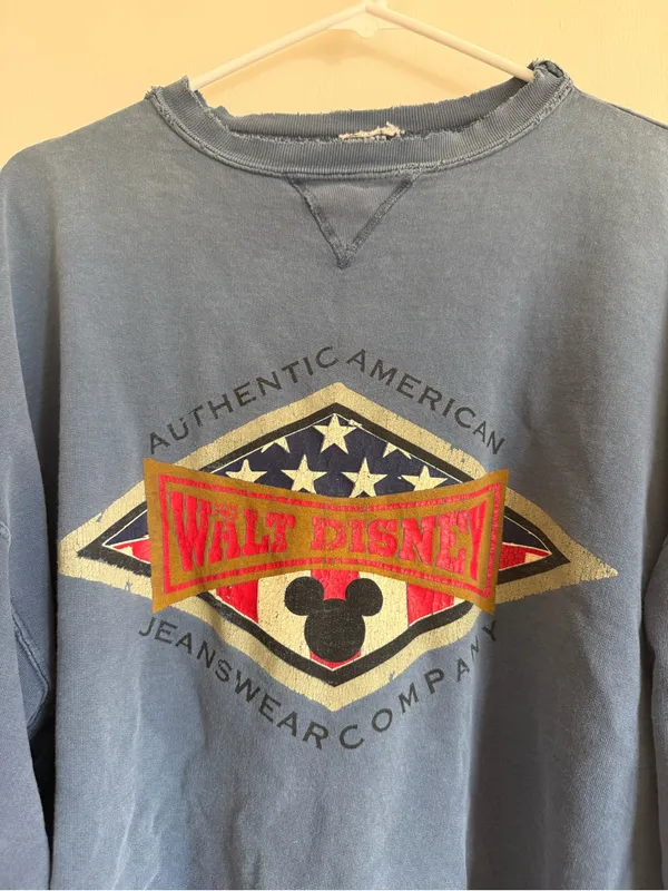 Vintage Style Blue Graphic Sweatshirt - Disney Jeanswear - Image 2