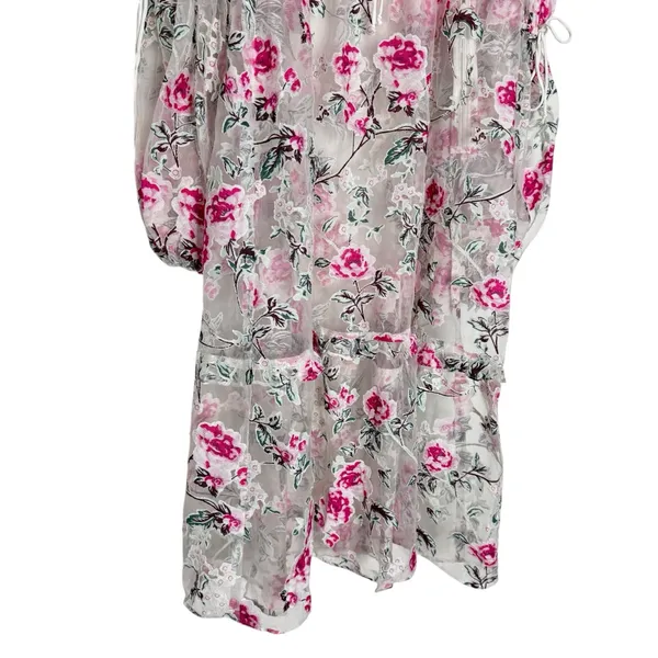 For Love & Lemons Sheer‎ Floral Overlay Dress NEW - Image 3