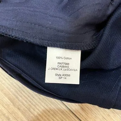 NWT J. CREW NAVY blue ANCHOR EMBELLISHED PENCIL SKIRT sz 4. - Image 8