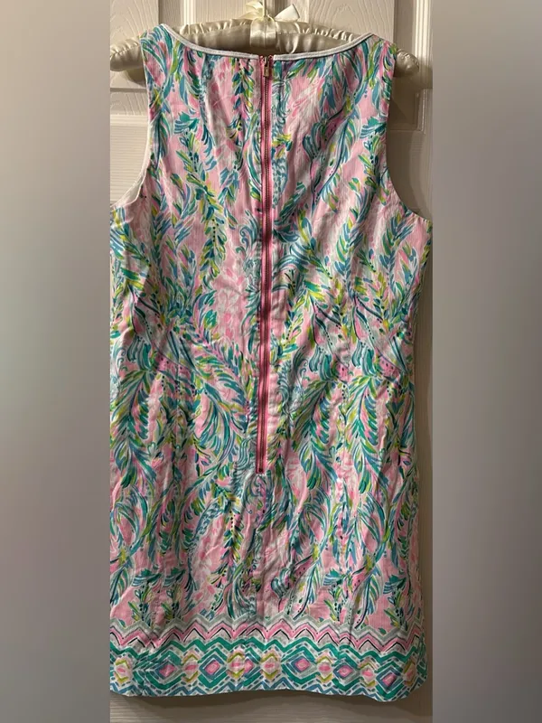 Lilly Pulitzer Pink Multicolor Floral Sleeveless Embellished Tunic - Image 2