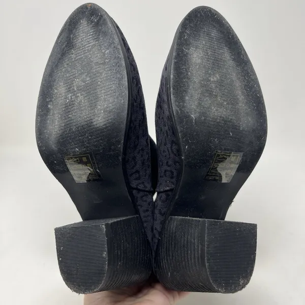 Vintage Havana Rook Black Cheetah‎ Zip Up Ankle Booties Boots Women's Size 7.5 - Image 13