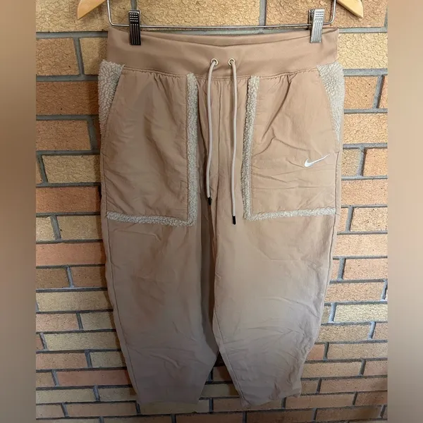 Nike Essential Loose Fit High Rise Hemp Fleece Jogger Pant Women Size Medium - Image 2