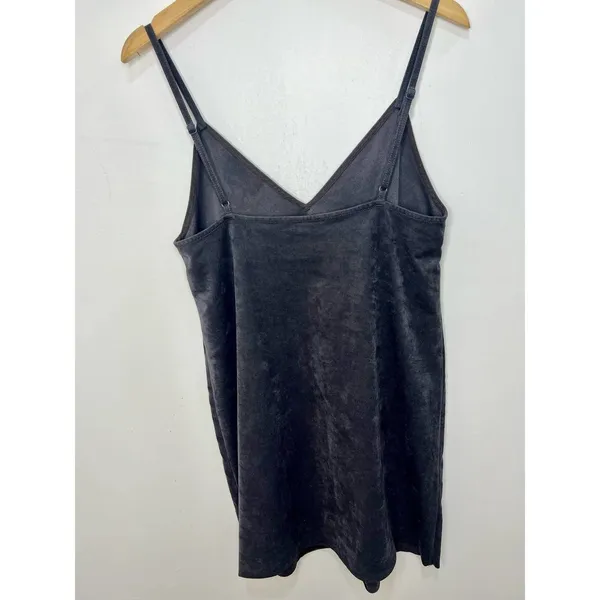Aritzia Wilfred Free Viviene Slip Spaghetti Strap Gray Microfiber Dress Medium - Image 11