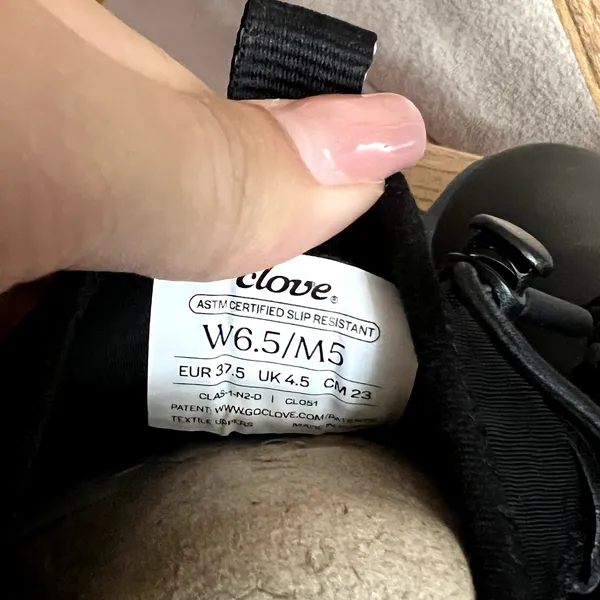 Clove Unisex Classic Night Shift Nursing Sneakers Black White Size W 6.5 M 5 - Image 6