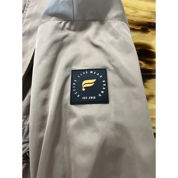 Fabletics Womens‎ Utility Parka Beige Wood Athletic Classic Athleisure Casual - Image 3