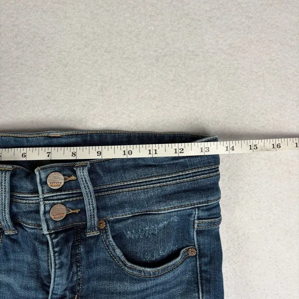 Buckle Black Fit No. 75 Ankle Skinny Jeans Women's 25 Blue Mid Rise Stretch EUC - Image 4