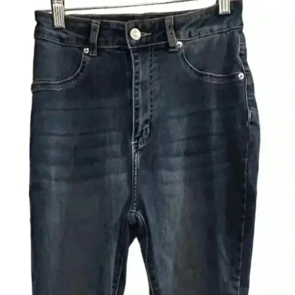 Akira Women's High Rise‎ Skinny Jeans Sparkle Rhinestone Blue Size 9 - Image 2