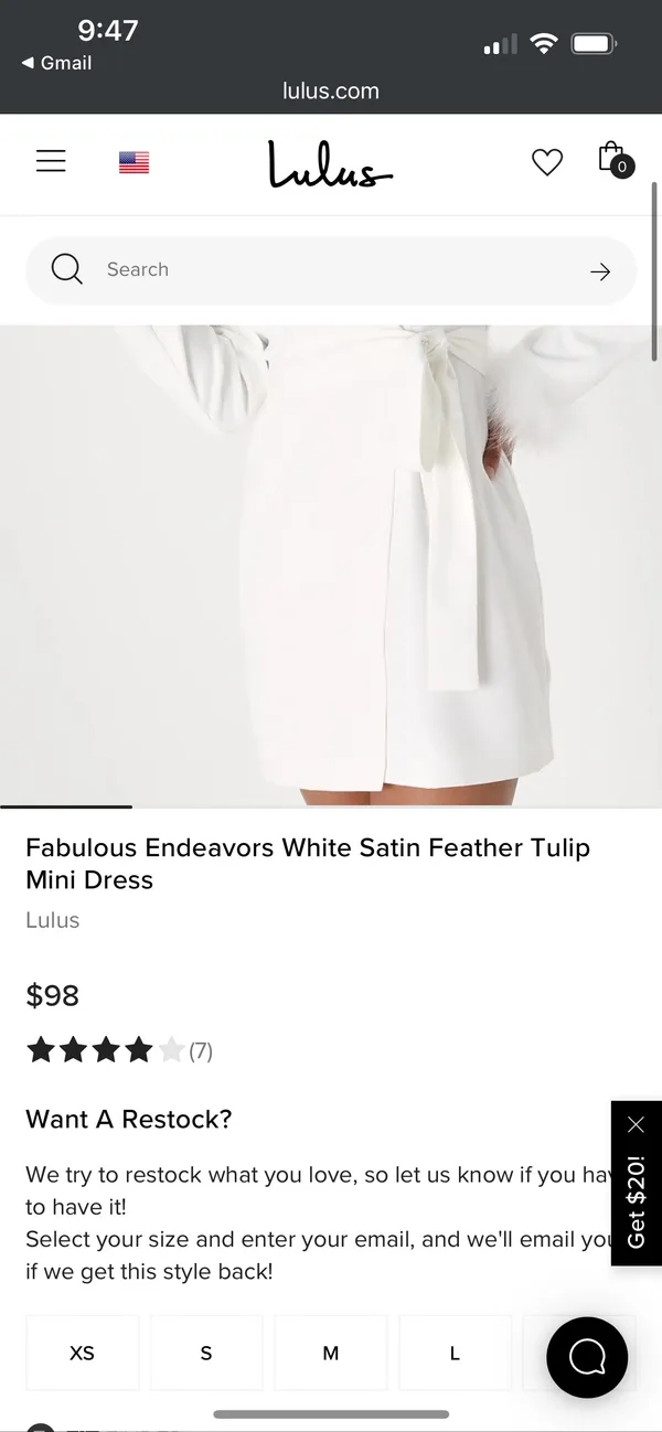 Lulus White Dress Feathered Sleeves - Image 4