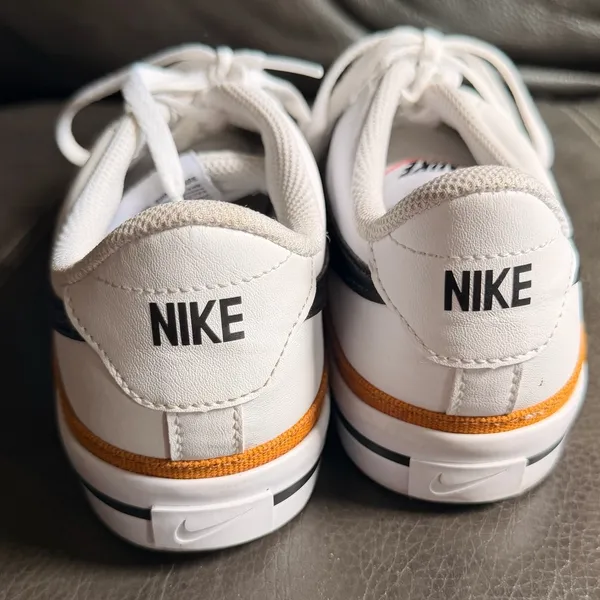 Nike Court Legacy Sneakers White Tan Low Top Casual Everyday Women's 8 or 6.5Y - Image 9