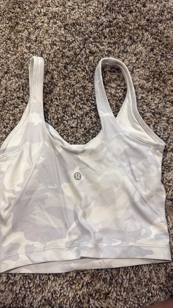 White Camo Lululemon Tank Align 0 - Image 2