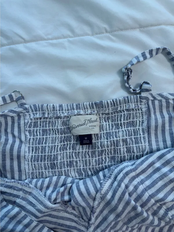 Target Nautical blue and white crop top - Image 3