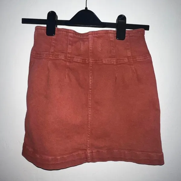 We The Free Rust Orange mini skirt with zipper, great for a night‎ out #miniskirt - Image 2