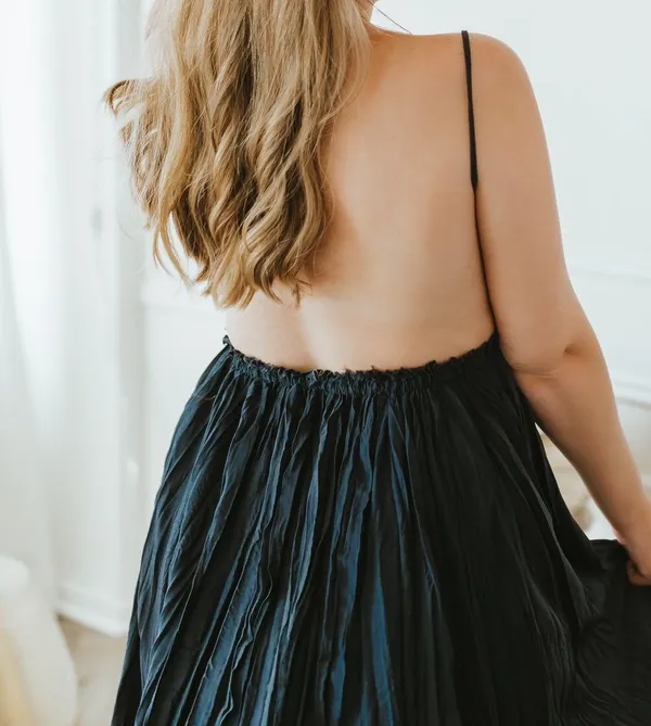 Formal Dress Blue Size M - Image 2