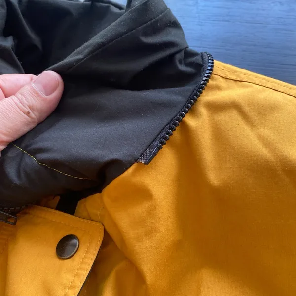 London Fog Mustard Yellow Zipper Lined Jacket Size L (NO HOODIE AVAILABLE)‎ - Image 9