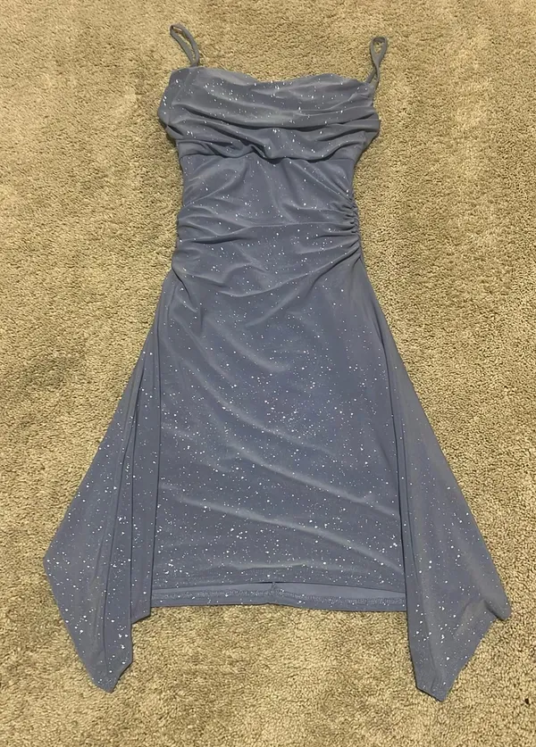 Windsor Let It Glow Glitter Mesh Mini Dress - Image 2