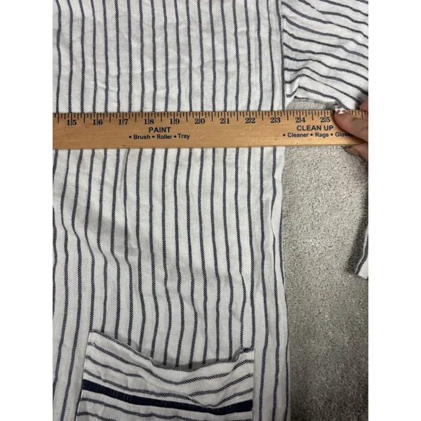 Lilka Anthropologie striped‎ tunic shirt dress Medium Pockets Oversized - Image 7