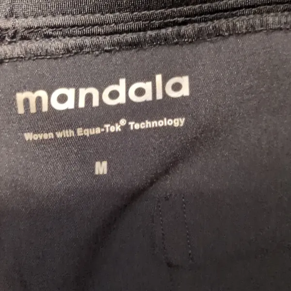 Mandala Black Scrub Pants Size Medium - Image 5