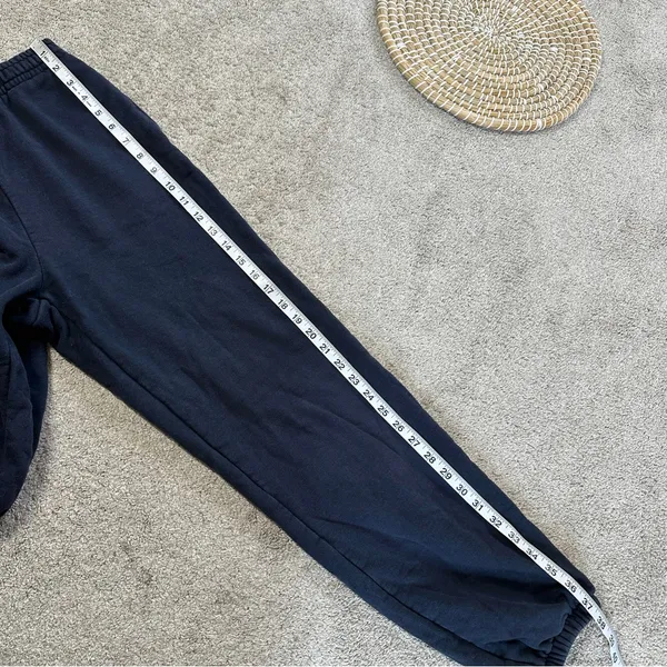 Uniqlo Women’s Washed Jersey Jogger Pants Pull On Loungewear in Navy Size S - Image 14