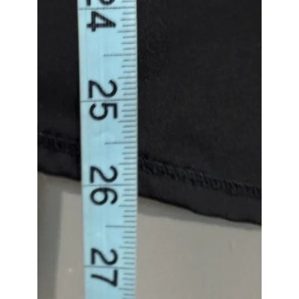 Scrubstar Scrub Top Size Small V Neck Pockets Black/Neon Green‎ Medical Nurse - Image 4
