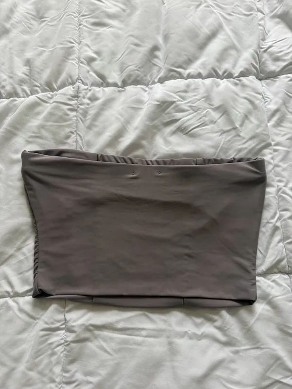 Pretty Little Thing Grey Tube Top - Image 2