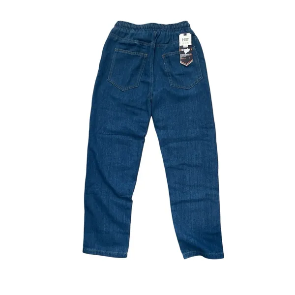 029-013 NWT Hui Shou Tao Women Jeans Size Large Blue And Elastic‎ Waist New - Image 5