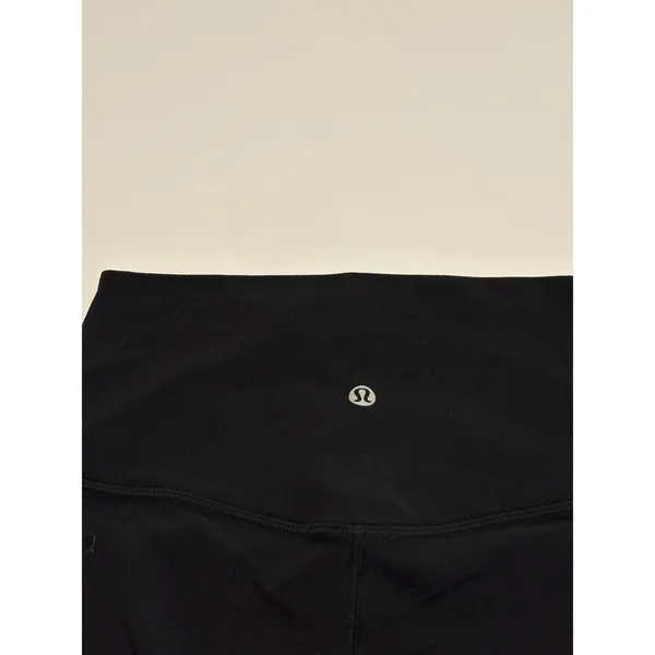 Lululemon Women's Black Crop Leggings Estimated Size Small High Waist Yoga - Image 3