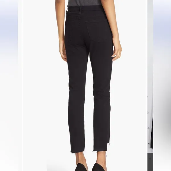 FRAME Le High Straight High Waist Staggered Hem‎ Jeans size 25 - Image 3