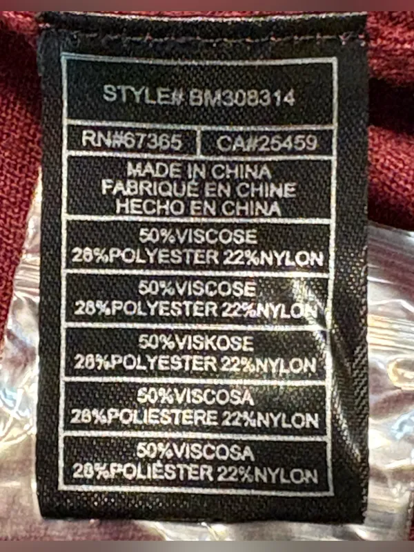 Steve Madden Oversized Mock Neck Sweater Dress in Deep Wine size Large NWT - Image 8