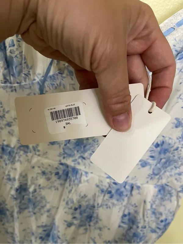 NEW Altar’d State Blue Floral Maxi Dress Size 3XL NWT - Image 5