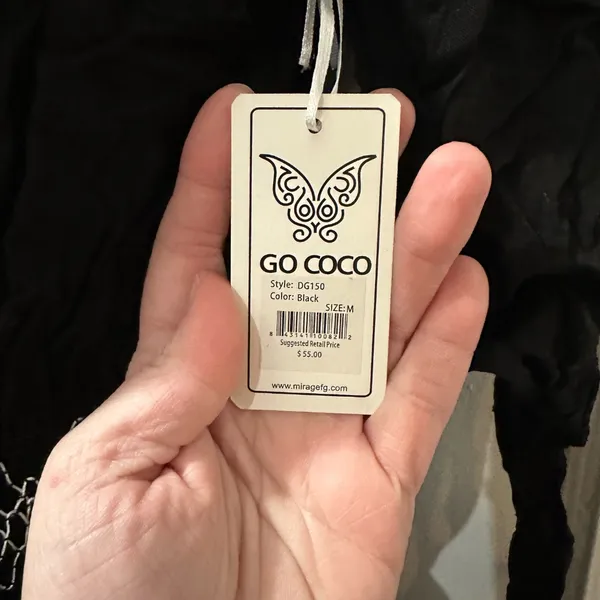 Go Coco Black Embroidered Romper‎ in M NWT Size M - Image 2