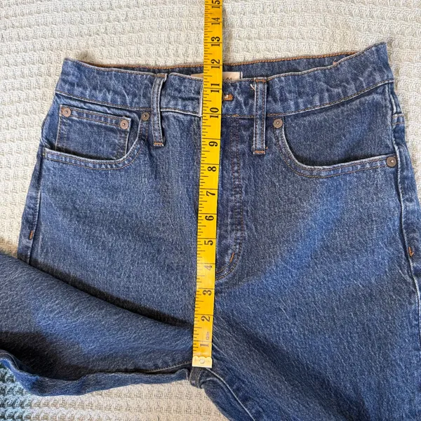 Madewell Perfect Vintage Jean Womens 27 Haight Wash Denim Pants Stretch NA919 - Image 9
