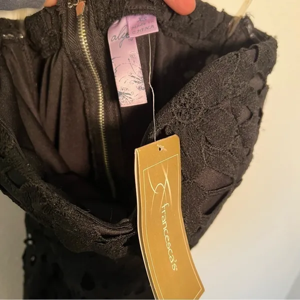 Alya Francesca's Women's Size XS Harpeth Strapless Lace Dress Black LBD F16D135 - Image 9