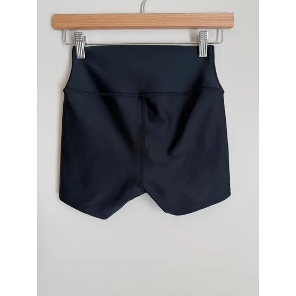 ALO Yoga High Waist Airlift Shorts Black Small Black High Waisted - Image 4