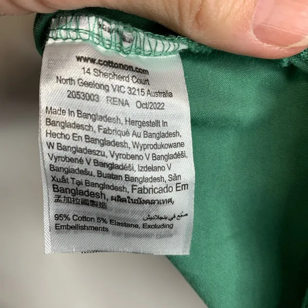 Cotton On Green Crop Top T Shirt Sz Large - Image 8