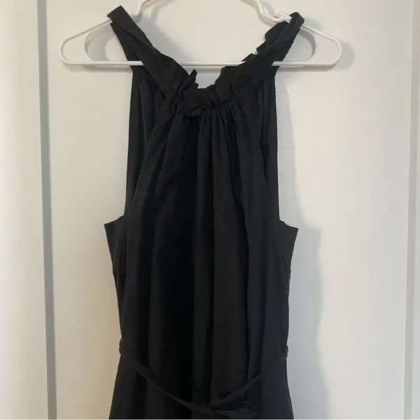 Banana Republic Black Ruffled Tiered Halter Sundress‎ - Image 2