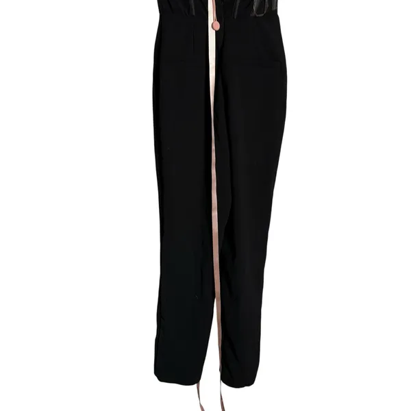 House of CB Mylene Corset Straight Leg Black Cocktail Formal Jumpsuit S - Image 12