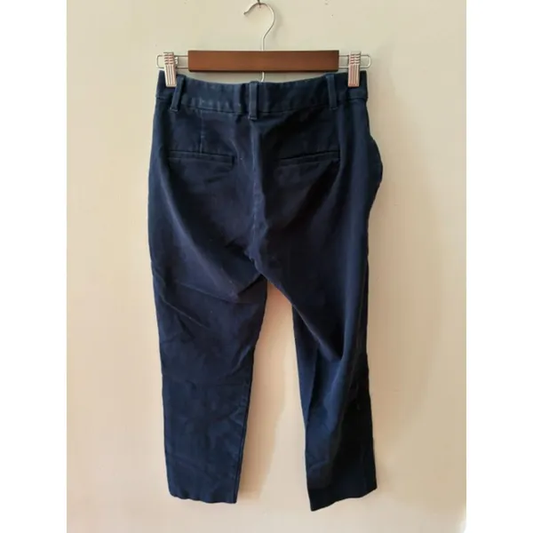 GAP Women’s Size 2 Slim Ankle High Rise Navy Blue Pants Chinos - Image 4