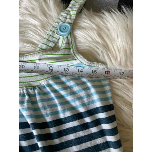 Roxy Striped Button Strap Tank Top Size Large - Image 4