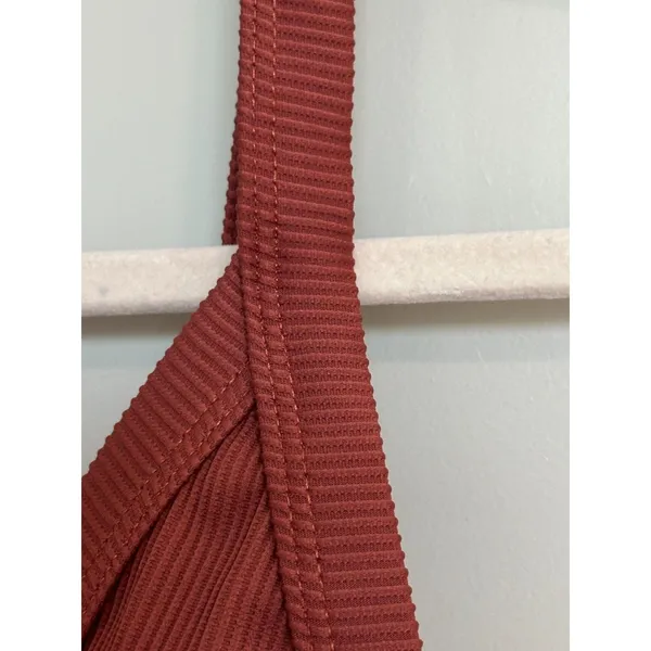 Zaful Burnt Orange Front Clasp Fall Bikini Top Women's Sz Small US Sz 4 - Image 10