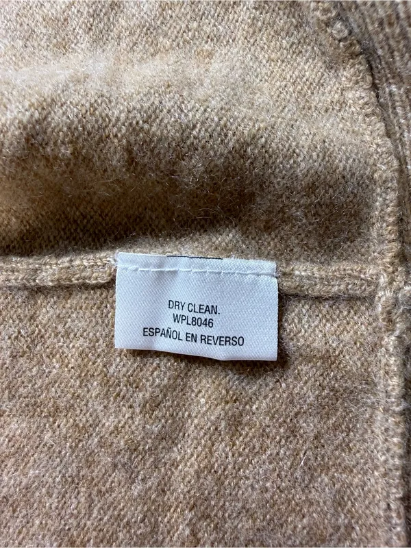 Cashmere Charter Club Relaxed Open-Front Cardigan in Camel Brown - Image 6