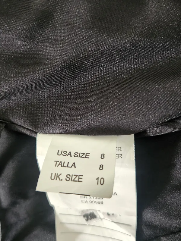 Morilee by Madeline Gardner Black Satin Formal Gown Size 8 - Image 10