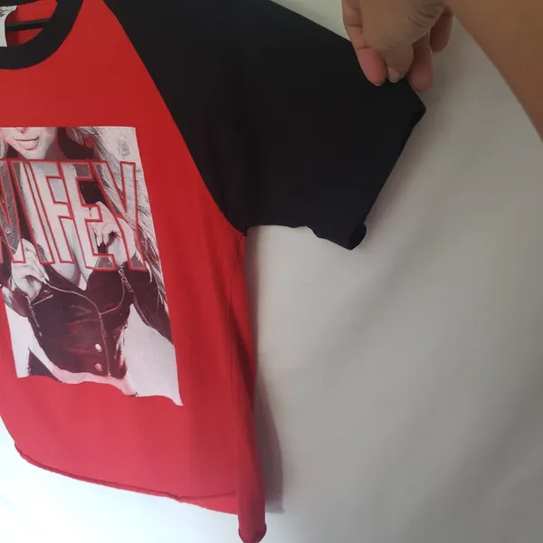 Take That Wifey Graphic Raglan Womens Tshirt Sz M Y2K Grunge Concert Street Red - Image 5