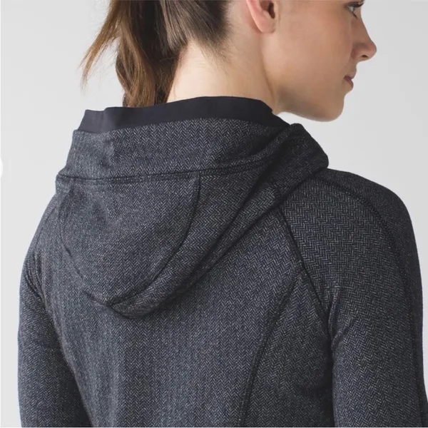 Lululemon Think Fast Pullover Herringbone size 10 - Image 3