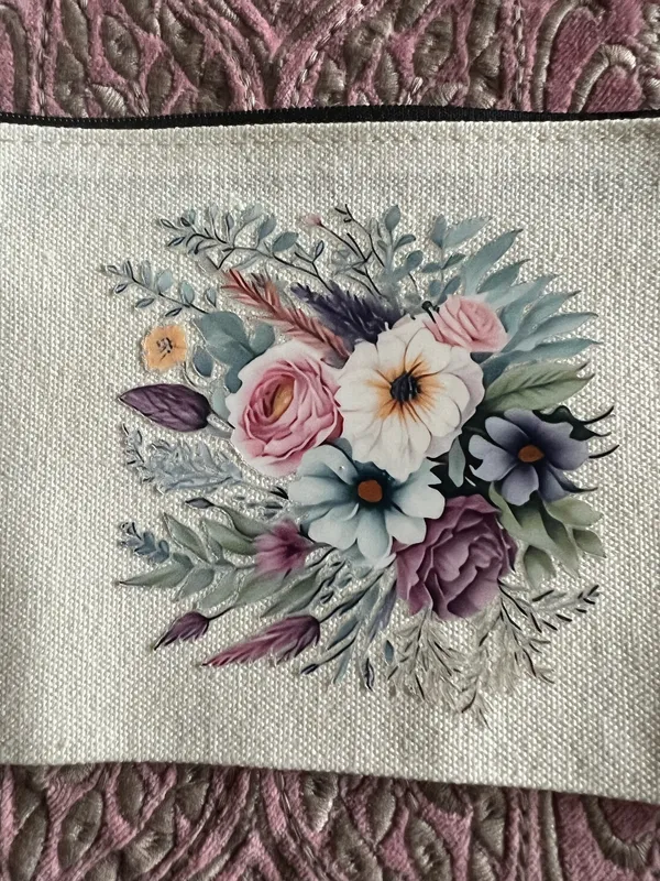 & Other Stories Makeup & Accessories Small Canvas Zipper Bag Size 5.1 by 8.3 inches NWT - Image 2